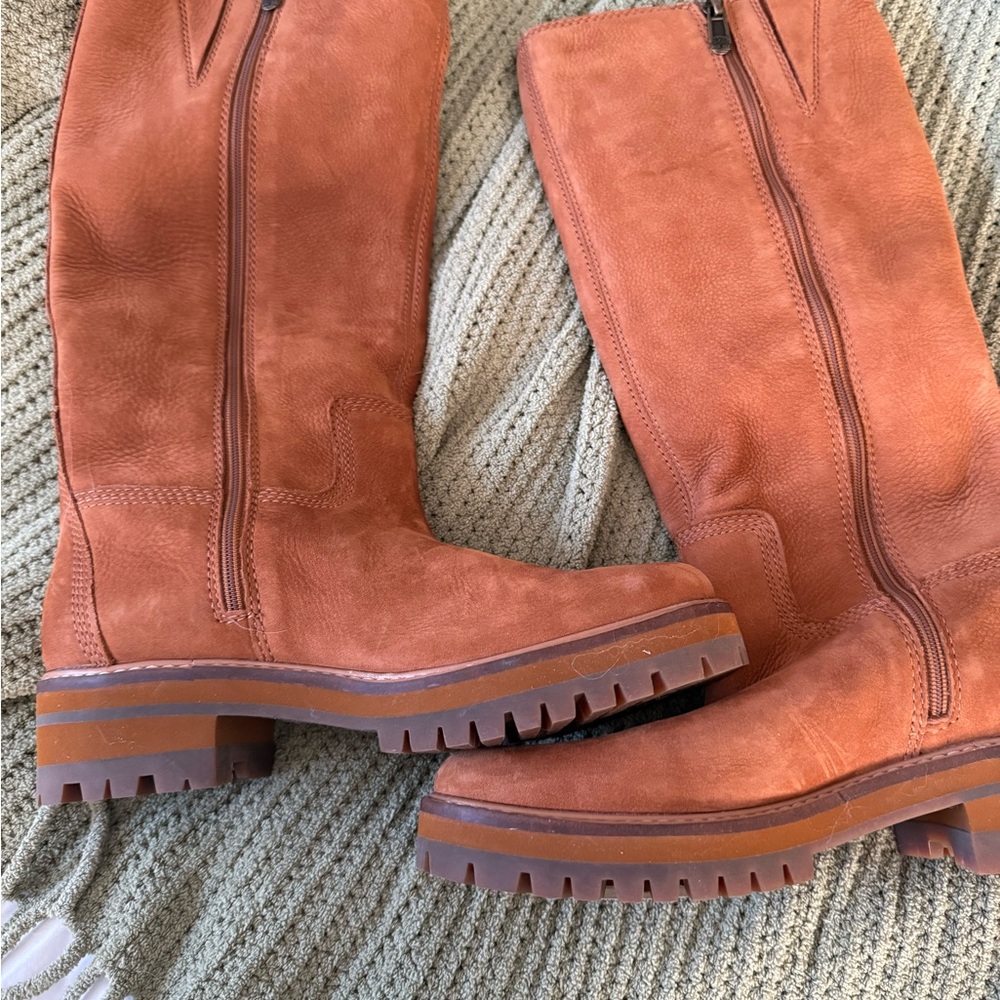 Timberland Women's Courtmayeur valley Tan Leather Boots - Picture 5 of 7